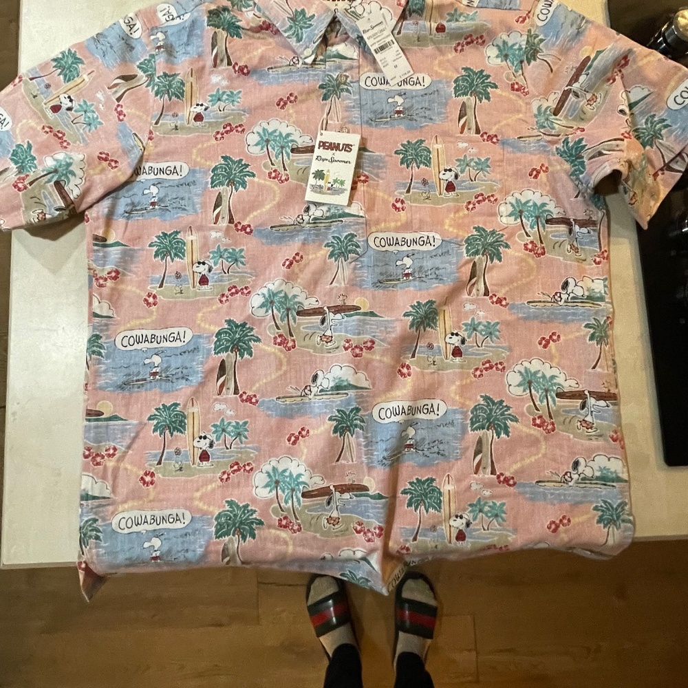 NWT Peanuts x Reyn Spooner pullover Hawaiian shirt